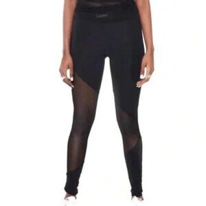 NWT LAPP black mesh high waisted legging sz large